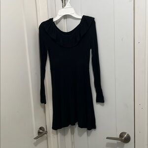 Elegant Black Long Sleeve Dress